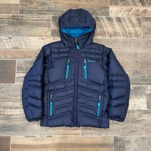 Marmot down jacket boys size M (8-9 y.o.)